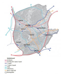 kollektivtrafikk i Hovinbyen