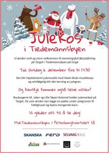 Julegran i tiedemannsbyen