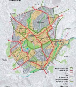 Hovinbyen hovedkart