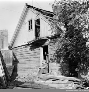Vålerenga. Sota-hjørnet rives. Oktober 1958